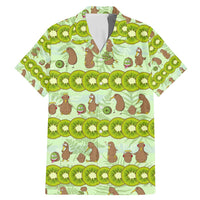 New Zealand Kiwi Fruit Witty Kiwi Bird Family Matching Mermaid Dress and Hawaiian Shirt