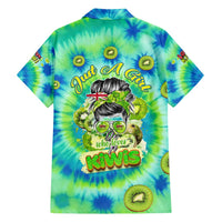 Just a Girl Who Loves Kiwis Family Matching Tank Maxi Dress and Hawaiian Shirt New Zealand Tie Dye