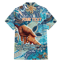 Hand In Hand Father's Day Polynesian Family Matching Long Sleeve Bodycon Dress and Hawaiian Shirt Tribal Flower Pattern