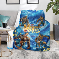 Hawaii Father's Day Blanket The Surfing Dad Polynesian Tattoo DT02 - Polynesian Pride
