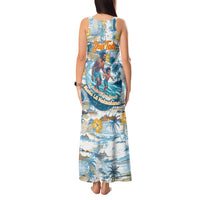 Hawaii Father's Day It's Surfing Time Tank Maxi Dress Aloha Lā Makuakane