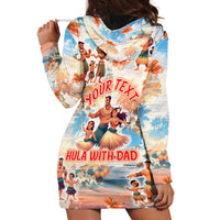 Hawaii Father's Day Hoodie Dress Hula With Dad