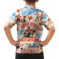 Hawaii Father's Day Kid Hawaiian Shirt Hula With Dad