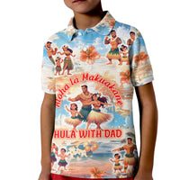 Hawaii Father's Day Kid Polo Shirt Hula With Dad DT02 Kid Art - Polynesian Pride