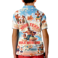 Hawaii Father's Day Kid Polo Shirt Hula With Dad DT02 - Polynesian Pride