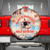 Hawaii Father's Day Spare Tire Cover Hula With Dad