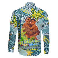 Palau Father's Day Polynesia Family Matching Summer Maxi Dress and Hawaiian Shirt Dad and Son
