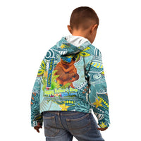 Palau Father's Day Polynesia Kid Hoodie Dad and Son