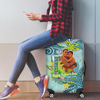 Palau Father's Day Polynesia Luggage Cover Dad and Son