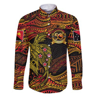 Papua New Guinea 50th Independence Day Family Matching Long Sleeve Bodycon Dress and Hawaiian Shirt Culture Spirit and Sovereignty