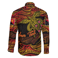 Papua New Guinea 50th Independence Day Family Matching Off Shoulder Short Dress and Hawaiian Shirt Culture Spirit and Sovereignty