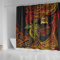 Papua New Guinea 50th Independence Day Shower Curtain Culture Spirit and Sovereignty