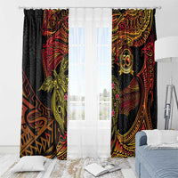 Papua New Guinea 50th Independence Day Window Curtain Culture Spirit and Sovereignty