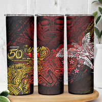 PNG 1975 - 2025 Skinny Tumbler Papua New Guinea 50th Independence Anniversary