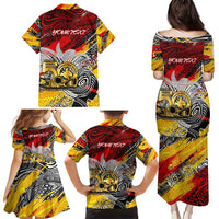 Papua New Guinea 50th Independence Day Family Matching Puletasi and Hawaiian Shirt Celebrate Our History, Inspire Our Future