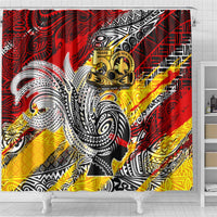 Papua New Guinea 50th Independence Day Shower Curtain Celebrate Our History, Inspire Our Future