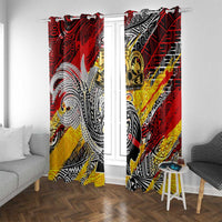 Papua New Guinea 50th Independence Day Window Curtain Celebrate Our History, Inspire Our Future