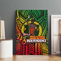 Vanuatu 45th Independence Anniversary Canvas Wall Art Embracing Our Traditions Shaping Our Future