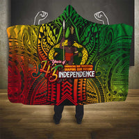 Vanuatu 45th Independence Anniversary Hooded Blanket Embracing Our Traditions Shaping Our Future