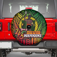 Vanuatu 45th Independence Anniversary Spare Tire Cover Embracing Our Traditions Shaping Our Future