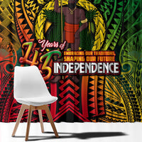 Vanuatu 45th Independence Anniversary Window Curtain Embracing Our Traditions Shaping Our Future