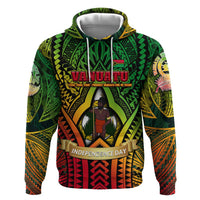 Vanuatu 45th Independence Anniversary Zip Hoodie Embracing Our Traditions Shaping Our Future
