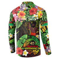 45th Anniversary of Freedom Vanuatu Button Sweatshirt Island Pride Cultural Power Pacific Unity