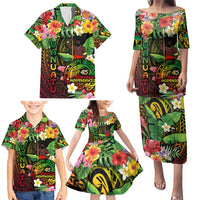 45th Anniversary of Freedom Vanuatu Family Matching Puletasi and Hawaiian Shirt Island Pride Cultural Power Pacific Unity