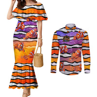 The Ocean Best Dad Couples Matching Mermaid Dress and Long Sleeve Button Shirt Like Marlin Happy Fathers Day To a True Hero DT02 Art - Polynesian Pride