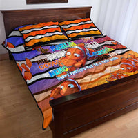 The Ocean Best Dad Quilt Bed Set Like Marlin Happy Fathers Day To a True Hero - Polynesian Pride