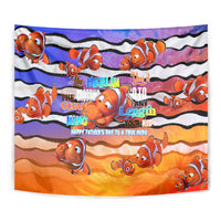 The Ocean Best Dad Tapestry Like Marlin Happy Fathers Day To a True Hero - Polynesian Pride