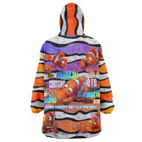 The Ocean Best Dad Wearable Blanket Hoodie Like Marlin Happy Fathers Day To a True Hero - Polynesian Pride