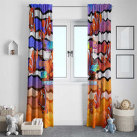 The Ocean Best Dad Window Curtain Like Marlin Happy Fathers Day To a True Hero - Polynesian Pride