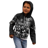 Personalized All Black Brothers Rugby Kid Hoodie New Zealand Maori Haka