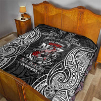 All Black NZL Rugby Champions Quilt Maori Warrior