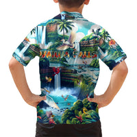 Wailua Falls Hawaii Kid Hawaiian Shirt Kauai Natural Beauty