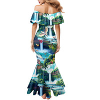 Wailua Falls Hawaii Mermaid Dress Kauai Natural Beauty DT02 - Polynesian Pride