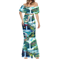 Wailua Falls Hawaii Mermaid Dress Kauai Natural Beauty DT02 - Polynesian Pride