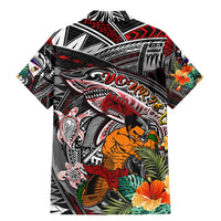 Personalized American Samoa Warrior Family Matching Mermaid Dress and Hawaiian Shirt Shark Turtle Polynesian Tattoo
