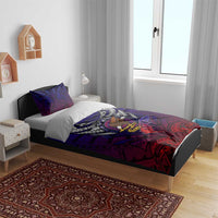 Personalized American Samoa Flag Bedding Set Eagles Polynesian Art DT02 - Polynesian Pride
