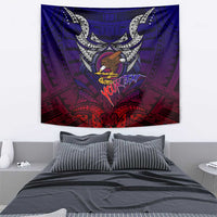Personalized American Samoa Flag Tapestry Eagles Polynesian Art