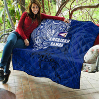 Sharks And American Samoa Quilt Simple Polynesian Blue DT02 - Polynesian Pride