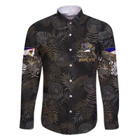 Personalized Shaka Girls America Samoa Family Matching Puletasi and Hawaiian Shirt Tropical Flowers Vintage