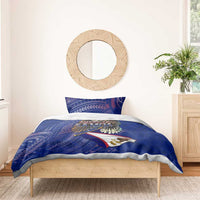 American Samoa Bedding Set Brave Eagle Flag Color DT02 - Polynesian Pride