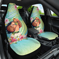Hawaii Father's Day Car Seat Cover Happy Father And Child