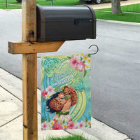 Hawaii Father's Day Garden Flag Happy Father And Child