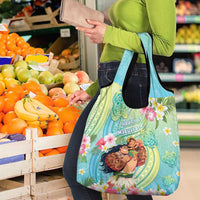 Hawaii Father's Day Grocery Bag Happy Father And Child