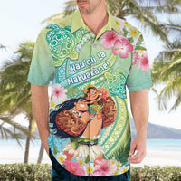 Personalised Hawaii Father's Day Hawaiian Shirt Happy Father And Child