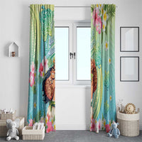 Hawaii Father's Day Window Curtain Happy Father And Child