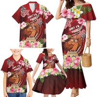 Personalised New Zealand Father's Day Family Matching Mermaid Dress and Hawaiian Shirt Happy Father And Child DT04 - Polynesian Pride